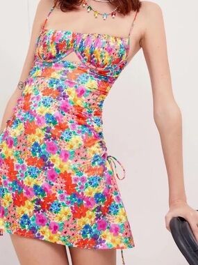 For Love & Lemons Merril Floral Mini Dress